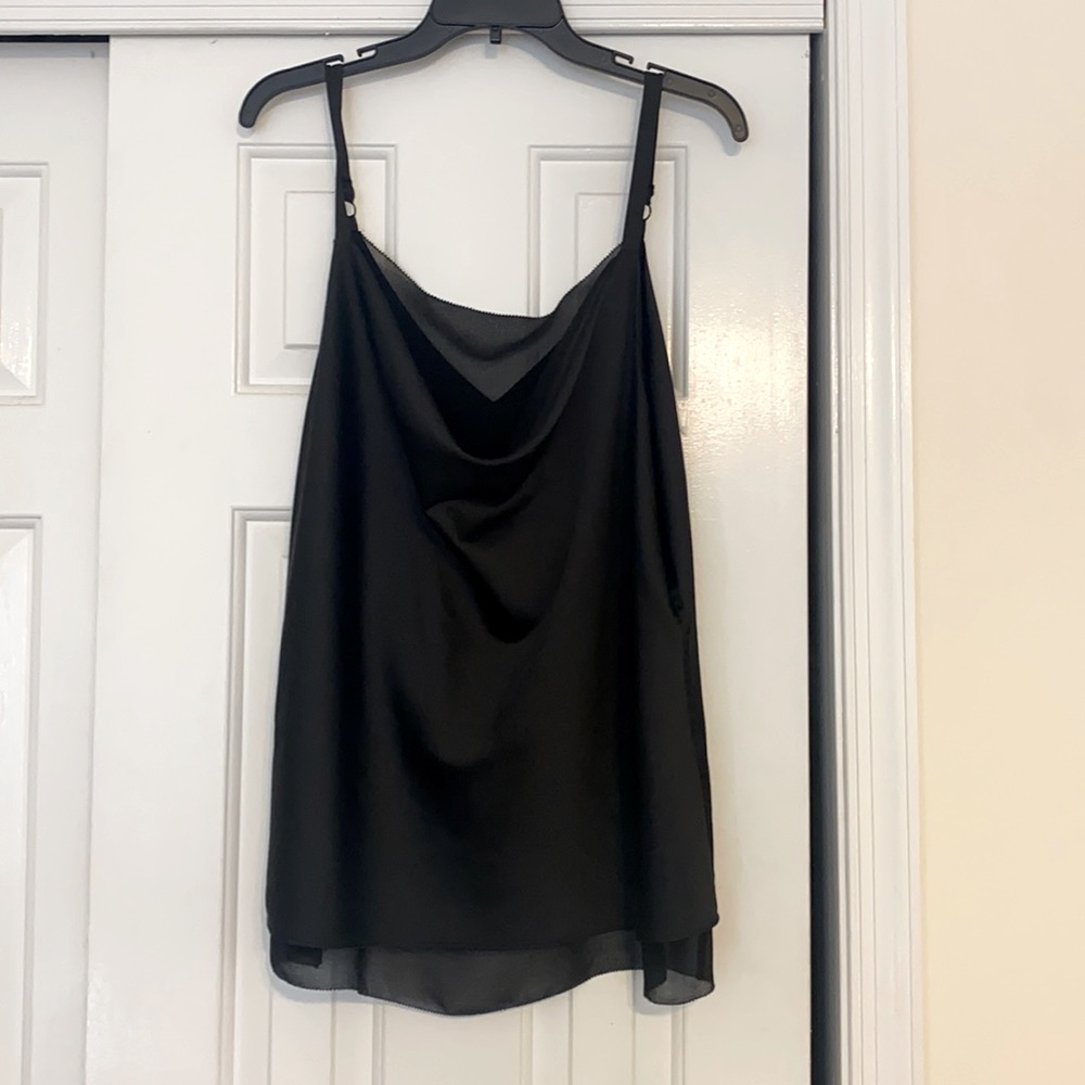 Black House White Market xl black silkie top